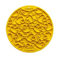 Sodapup Enrichment eMat Lick Mat w/ Suction Cups - Duckies