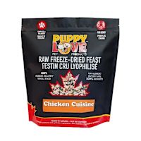 Puppy Love Raw Freeze-Dried Feast Dog Food - Chicken Cuisine