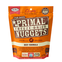 Primal Freeze-Dried Raw Dog Food - Beef 5.5 oz