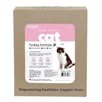 3P Basic Instinct Raw Cat Food - Natural Turkey Bone in 1 Case (4 pk Bulk)