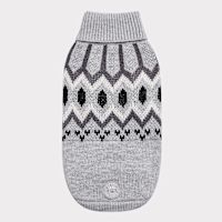 Go Fresh (GF) Pet Heritage Dog Sweater Grey Mix M