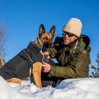 RC Pets District Parka Dog Jacket Black 18