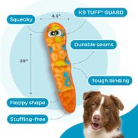 Outward Hound Dog Toy - Sssupreme Snake Orange