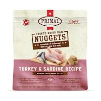 Primal Freeze-Dried Raw Dog Food - Turkey & Sardine 5.5 oz