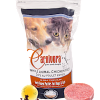 Carnivora Chicken Whole Prey Raw Diet 4 lb bag
