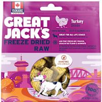 Great Jack's Freeze-Dried Raw Dog Treats - Turkey 7 oz