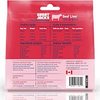 Great Jack's Freeze-Dried Raw Dog Treats - 100% Beef Liver 7 oz