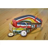 ILoveDab - College Clip Collar Red-White-Blue S