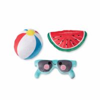Mini Pool Party Plush Dog Toy Set (3 pieces)