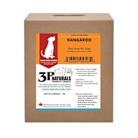 3P Naturals Raw Dog Food - 100% Kangaroo, NO Veg 1 lb