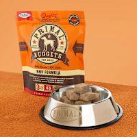 Primal Frozen Raw Dog Food - Canine Beef Nuggets 3 lb