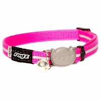 Rogz AlleyCat Safety Release Cat Collar Pink 8" - 12"