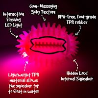 Gnawsome Squeak & Light Football 4.5"