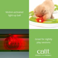 Catit Senses 2.0 Fireball - Cat Toy Ball with Light