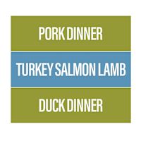 Big Country Raw Frozen Dog Food - Sensitive (Pork Dinner, Turkey Salmon Lamb, Duck Dinner) 12 lb