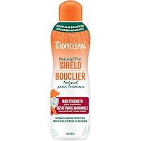 TropiClean Natural Pet Shield Max Strength Dog Shampoo 20 oz (591ml)