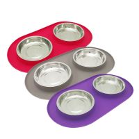 Messy Mutts -  Silicone Cat Double Feeder 
