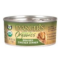 Evanger's - Organics Braised Chicken Dinner Canned Cat Food 5.5 oz (Case of 24 Cans)