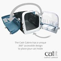 Catit 2.0 Cabrio Cat Carrier - Turquoise