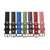 Angel Classic Alpine Plain Leather Dog Collars