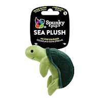 Spunky Pup Sea Plush Turtle Dog Toy Small