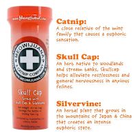Meowijuana Skull Cap - Catnip, Skull Cap & Silvervine Blend 26 g