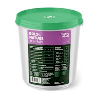 Bold by Nature Mega Turkey Raw Dog Food  4 lb Tub
