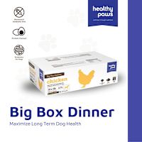 Healthy Paws Raw Dog Food - Big Box Chicken Dinner 24 lb