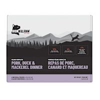 Iron Will Raw Frozen Cat Food - Complete Pork, Duck & Mackerel Dinner 3 lb