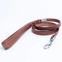 Angel Dallas Leather Dog Leashes Brown 72" x 3/4"
