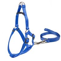 ppark Junior Puppy Harness & Leash Set Blue M