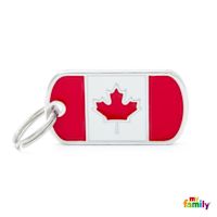 My Family Custom Pet ID Tags - Flags