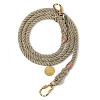 Found My Animal Adjustable Dog Rope Leash - Dark Tan M
