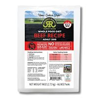 Raised Right Gently Cooked Frozen Dog Food - Beef Bulk 24 oz x 4