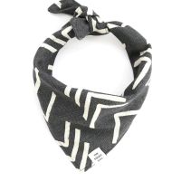 Handmade in USA Dog Bandana - Mordern Black  Medium