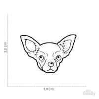 My Family Custom Pet ID Tags - Friends Chocolate Chihuahua