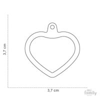 My Family Custom Pet ID Tags - Hushtags Pink Heart
