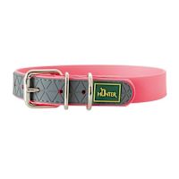 Hunter Waterproof Convenience Dog Collar Neon Pink S (45 cm)