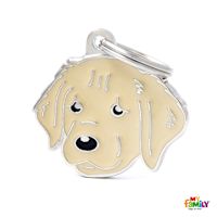 My Family Custom Pet ID Tags - Friends Golden Retriever