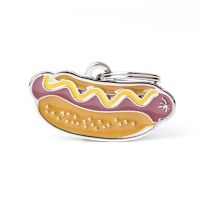 My Family Custom Pet ID Tags - Foodie Charms  Hot Dog