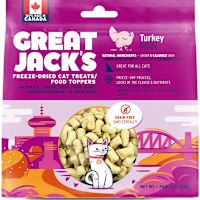 Great Jack's Freeze-Dried Cat Treats & Food Topper - Turkey 1 oz