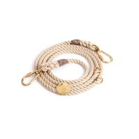 Found My Animal Adjustable Dog Rope Leash - Light Tan S