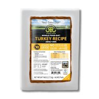Raised Right Gently Cooked Frozen Dog Food - Turkey Bulk 24 oz x 4