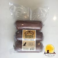Natural Instincts Raw Dog Food - Variety Pack (2 Beef, 2 Chicken, 2 Turkey with veg)