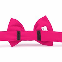 Handmade in USA Dog Bow Tie - Hot Pink  Standard