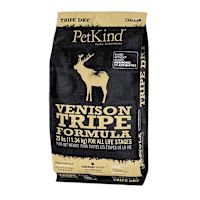 PetKind Poultry-Free Dog Kibble - Venison Tripe 25 lb