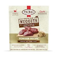 Primal Frozen Raw Cat Food - Feline Venison Nuggets 3 lb