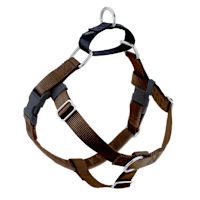 2 Hounds Freedom No-Pull Dog Harness - Brown  M 1"