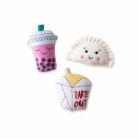 Mini Take Me Out Small Plush Dog Toy - Set of 3