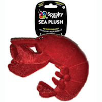 Spunky Pup Sea Plush Lobster Dog Toy Small